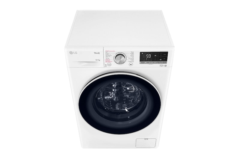 LG เครื่องซักผ้า 10 กก. / อบ 7 กก. รุ่น FV1410H4W ระบบ AI DD™ พร้อม Smart WI-FI control ควบคุมสั่งงานผ่านสมาร์ทโฟน, FV1410H4W