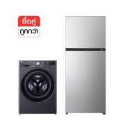มุมมองด้านหน้าของ เครื่องซักผ้า 11 กก. รุ่น FV1411H3M พร้อม ตู้เย็น รุ่น GC-B422MQBM FV1411H.B422MQ