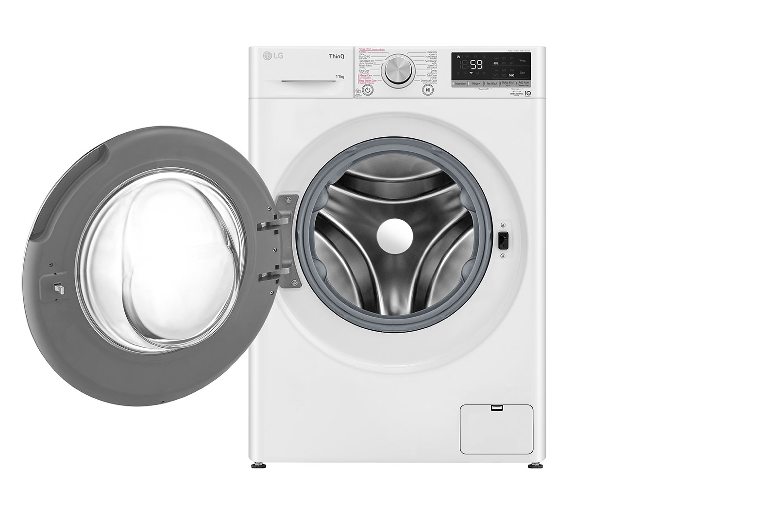 LG เครื่องซักผ้า 11 กก. รุ่น FV1411S4W1 ระบบ AI DD™ พร้อม Smart WI-FI control ควบคุมสั่งงานผ่านสมาร์ทโฟน, FV1411S4W1