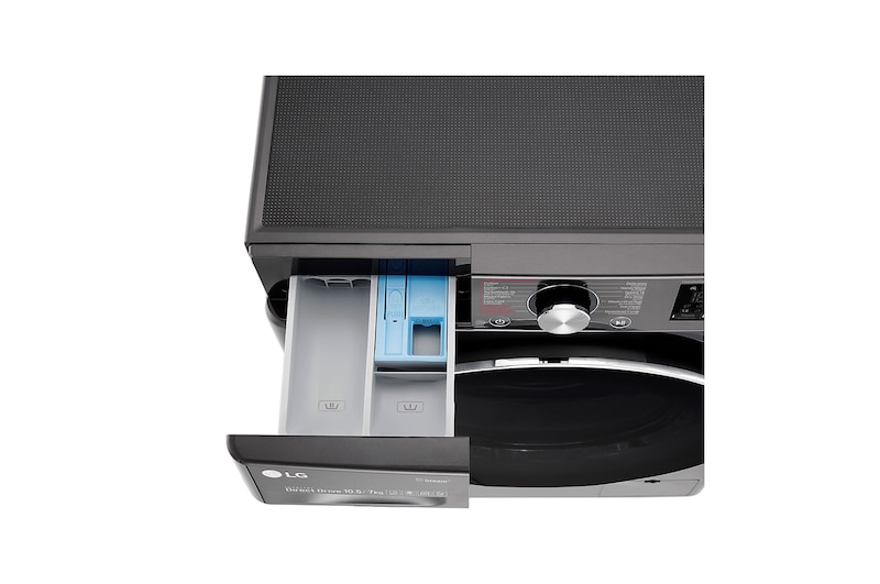 LG เครื่องซักผ้าฝาหน้า รุ่น FV1450H2B ระบบ AI DD™ ความจุซัก 10.5 กก./ อบ 7 กก. พร้อม Smart WI-FI control ควบคุมสั่งงานผ่านสมาร์ทโฟน, FV1450H2B