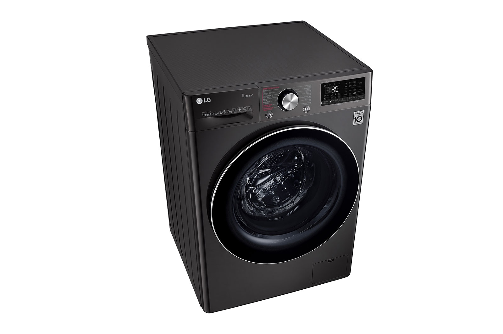 LG เครื่องซักผ้าฝาหน้า รุ่น FV1450H2B ระบบ AI DD™ ความจุซัก 10.5 กก./ อบ 7 กก. พร้อม Smart WI-FI control ควบคุมสั่งงานผ่านสมาร์ทโฟน, FV1450H2B