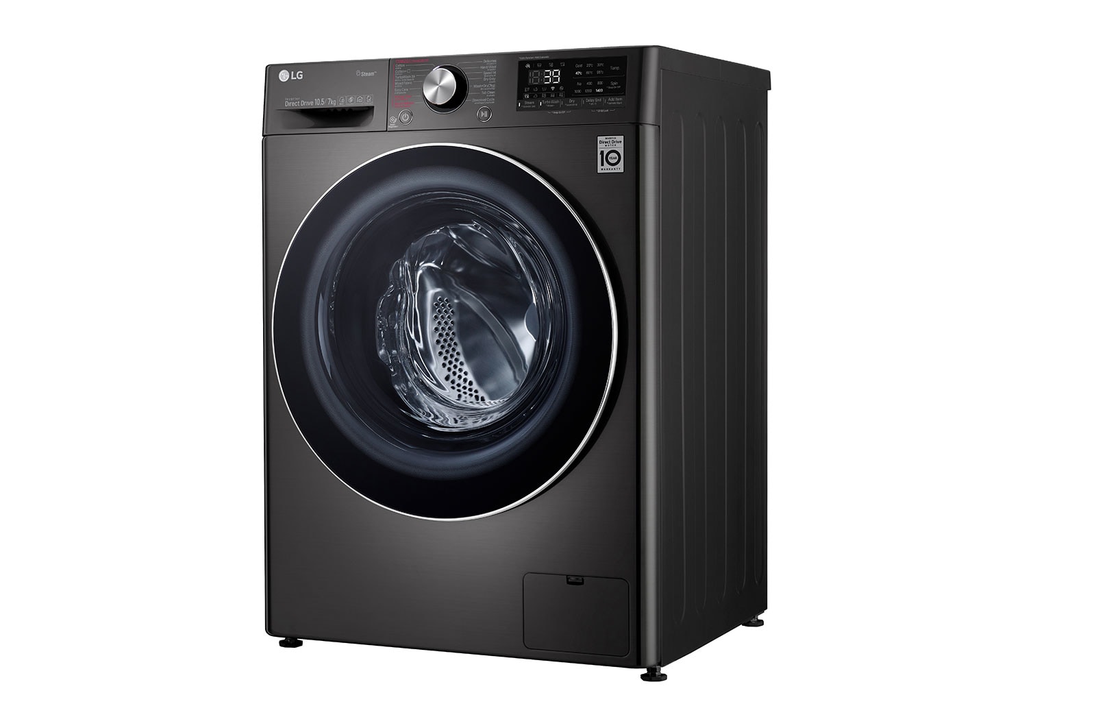 LG เครื่องซักผ้าฝาหน้า รุ่น FV1450H2B ระบบ AI DD™ ความจุซัก 10.5 กก./ อบ 7 กก. พร้อม Smart WI-FI control ควบคุมสั่งงานผ่านสมาร์ทโฟน, FV1450H2B