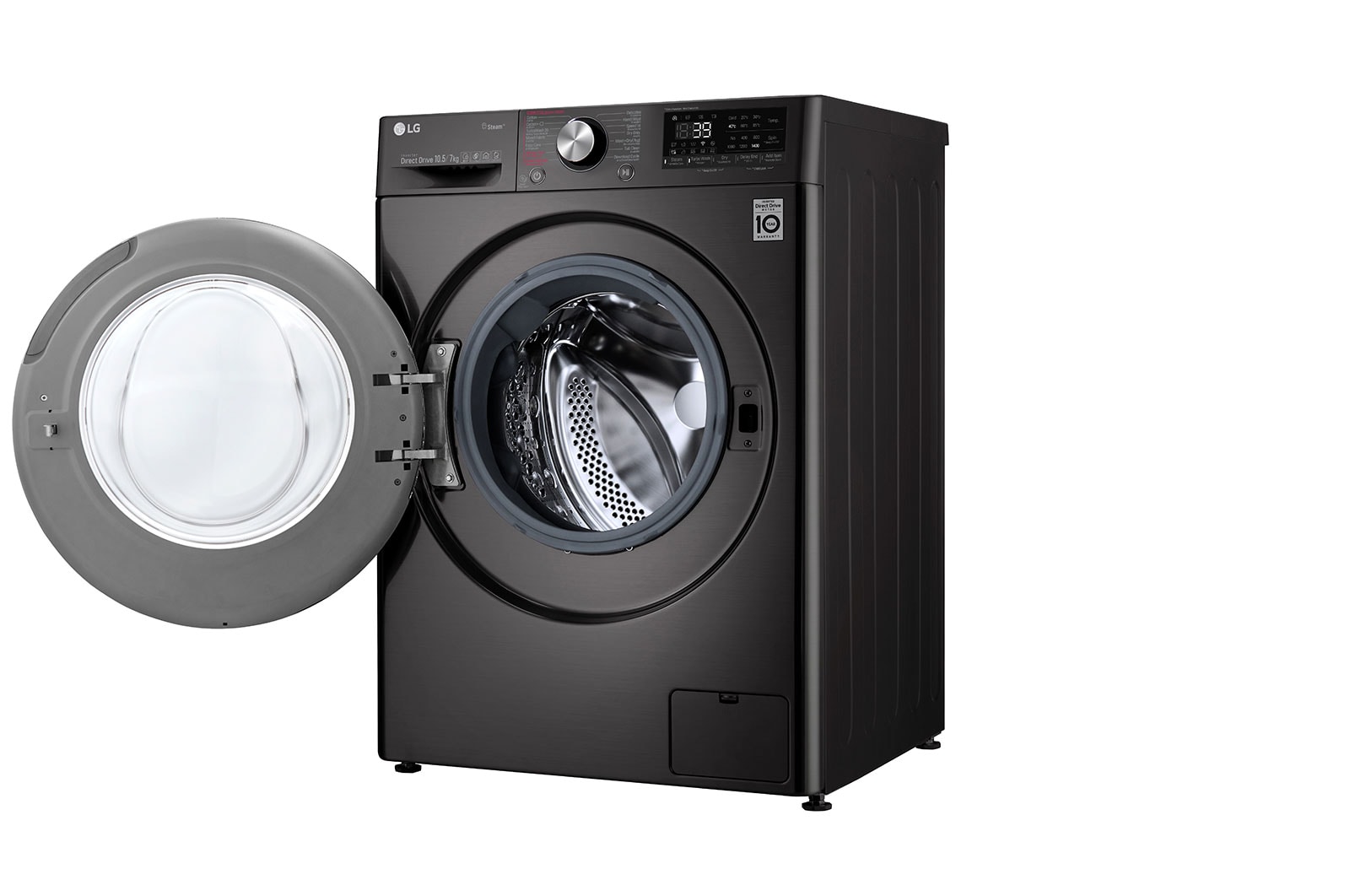 LG เครื่องซักผ้าฝาหน้า รุ่น FV1450H2B ระบบ AI DD™ ความจุซัก 10.5 กก./ อบ 7 กก. พร้อม Smart WI-FI control ควบคุมสั่งงานผ่านสมาร์ทโฟน, FV1450H2B