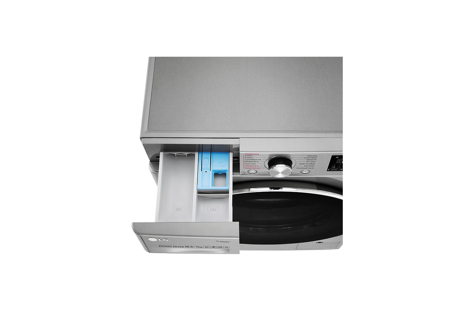 LG เครื่องซักผ้าฝาหน้า รุ่น FV1450H3V ระบบ AI DD™ ความจุซัก 10.5 กก./ อบ 7 กก. พร้อม Smart WI-FI control ควบคุมสั่งงานผ่านสมาร์ทโฟน, FV1450H3V