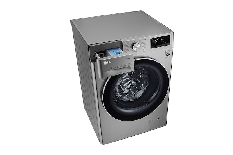 LG เครื่องซักผ้าฝาหน้า รุ่น FV1450S3V ระบบ AI DD™ ความจุซัก 10.5 กก. พร้อม Smart WI-FI control ควบคุมสั่งงานผ่านสมาร์ทโฟน, FV1450S3V
