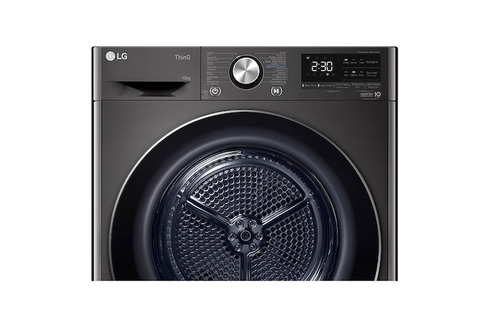 LG เครื่องอบผ้า รุ่น RV10VHP2B ระบบ DUAL Inverter Heat Pump™ ความจุ 10 กก. พร้อม Smart WI-FI control ควบคุมสั่งงานผ่านสมาร์ทโฟน, RV10VHP2B