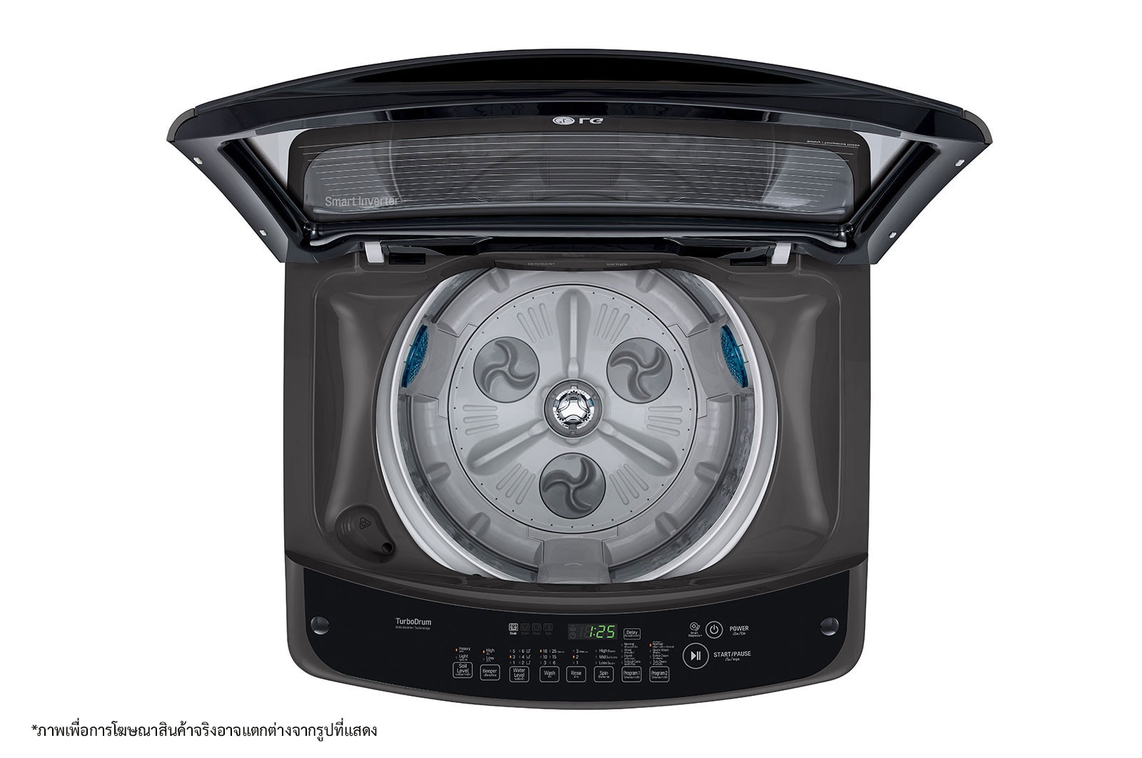 LG เครื่องซักผ้าฝาบน ความจุซัก 14 กก. รุ่น T2314VS2B ระบบ Smart Inverter , T2314VS2B