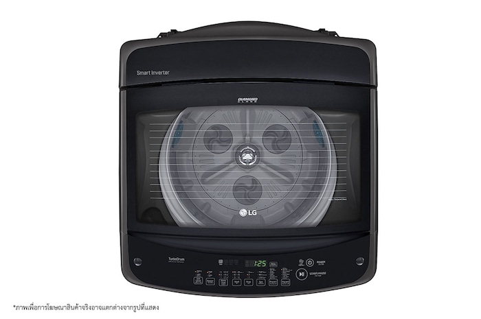 LG เครื่องซักผ้าฝาบน ความจุซัก 14 กก. รุ่น T2314VS2B ระบบ Smart Inverter , T2314VS2B