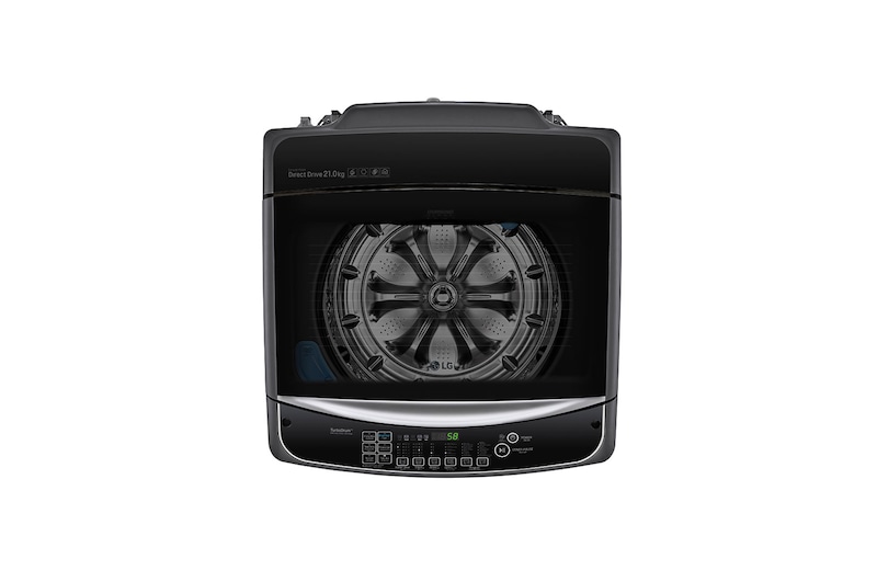 LG เครื่องซักผ้าฝาบน รุ่น TH2721DS2B1 ระบบ Inverter Direct Drive ความจุซัก 21 กก. พร้อม Smart WI-FI control ควบคุมสั่งงานผ่านสมาร์ทโฟน, TH2721DS2B1