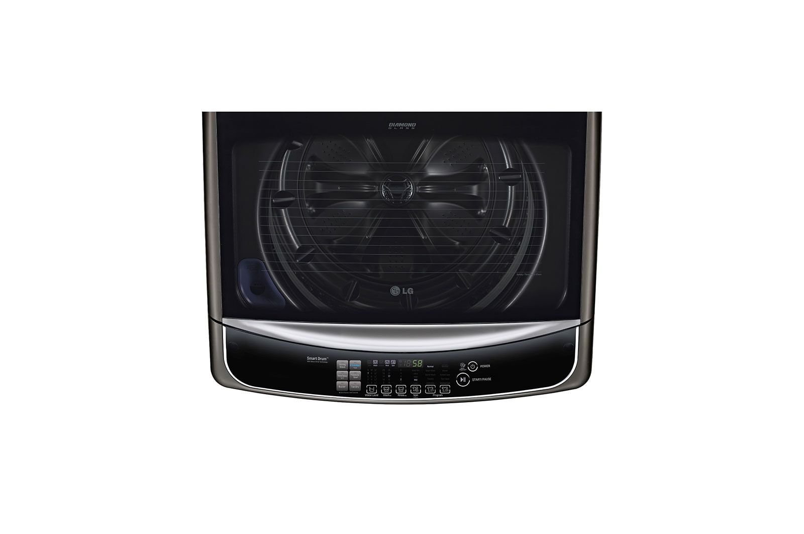 LG เครื่องซักผ้าฝาบน รุ่น TH2725SSAK ระบบ Inverter Direct Drive ความจุซัก 25 กก. พร้อม Smart WI-FI control ควบคุมสั่งงานผ่านสมาร์ทโฟน, TH2725SSAK