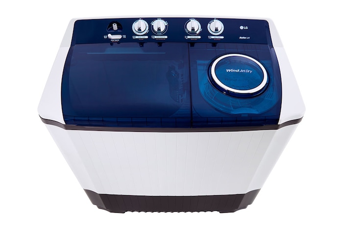 LG เครื่องซักผ้า 2 ถัง รุ่น TT12WARG ระบบ Roller Jet ซัก 12 กก., TT12WARG