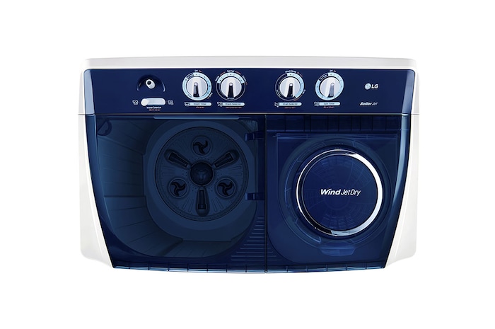 LG เครื่องซักผ้า 2 ถัง รุ่น TT12WARG ระบบ Roller Jet ซัก 12 กก., TT12WARG