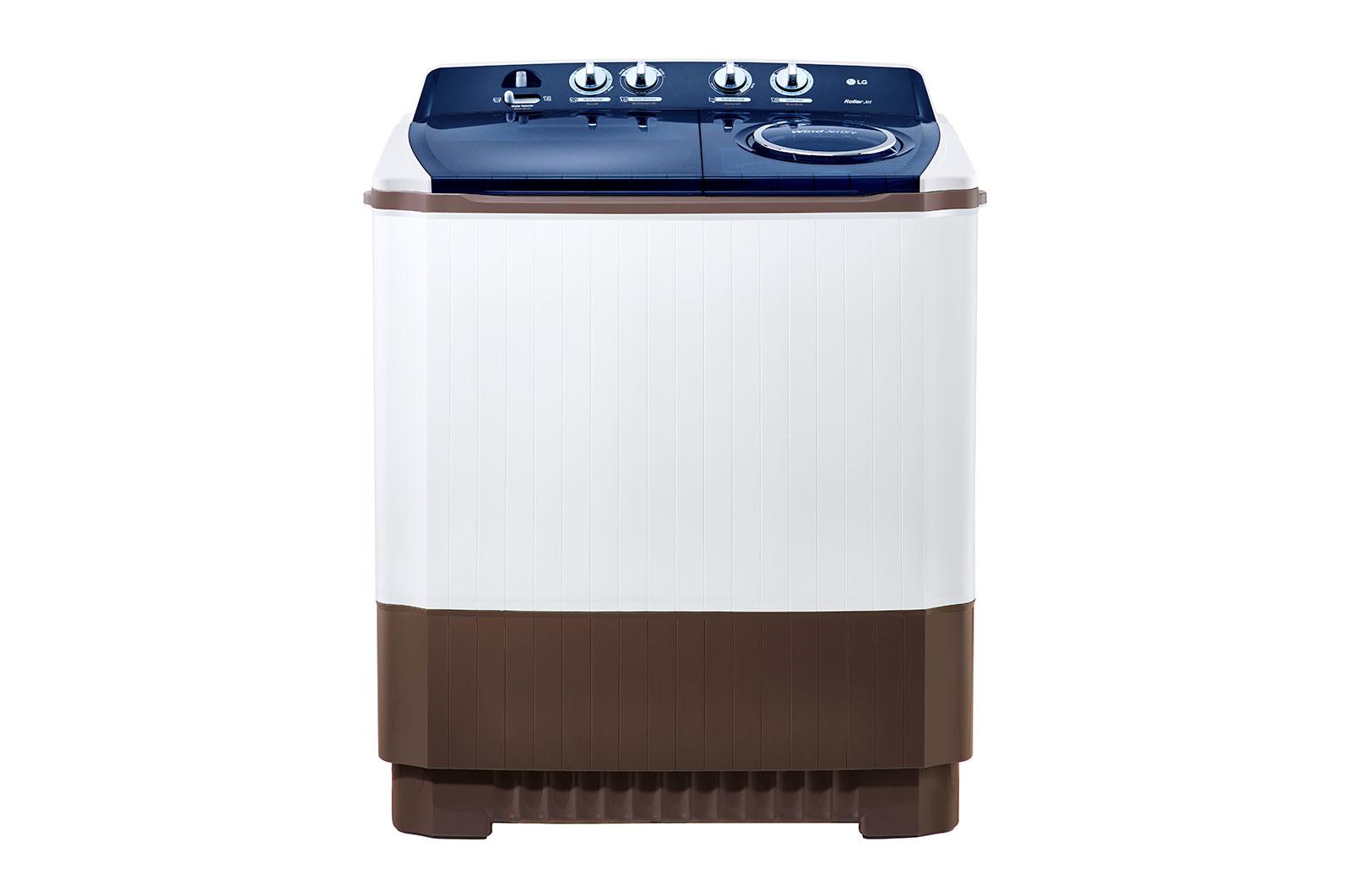 มุมมองด้านหน้าของสินค้า เครื่องซักผ้า 2 ถัง รุ่น TT12WARG ระบบ Roller Jet ซัก 12 กก.(TT12WARG)