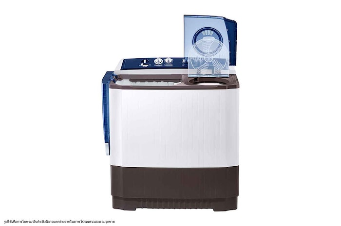 LG เครื่องซักผ้า 2 ถัง รุ่น TT16WAPG ระบบ Roller Jet ซัก 16 กก., TT16WAPG