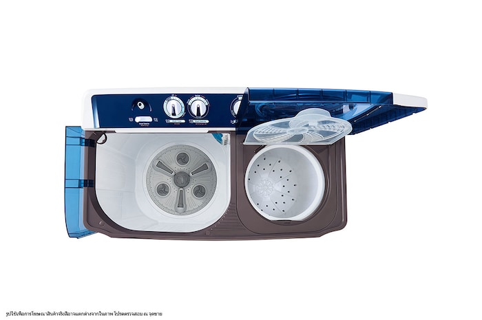 LG เครื่องซักผ้า 2 ถัง รุ่น TT16WAPG ระบบ Roller Jet ซัก 16 กก., TT16WAPG