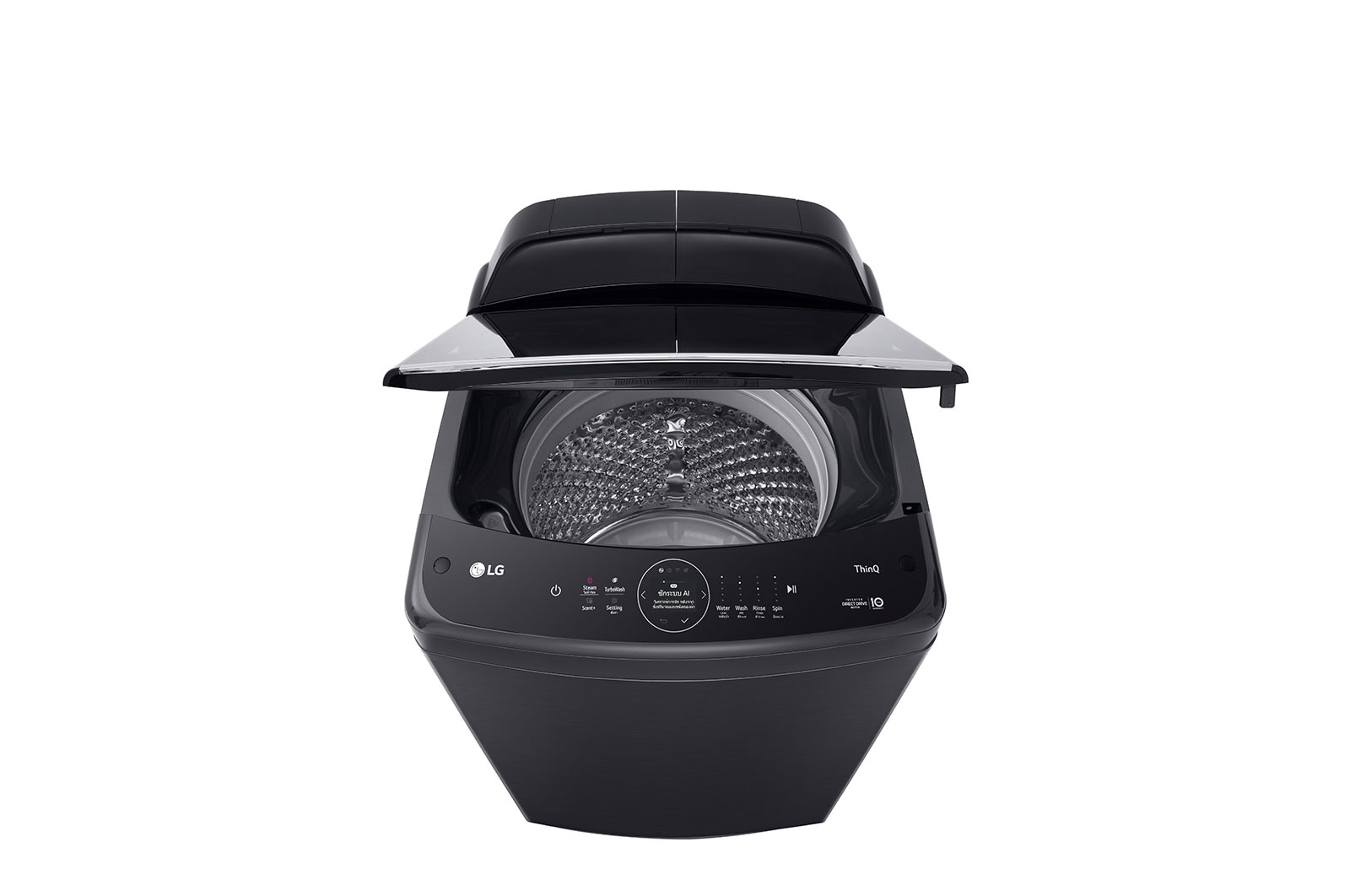 LG เครื่องซักผ้า 21 กก. รุ่น TV2521AV7J ระบบ Inverter Direct Drive พร้อม Smart WI-FI control ควบคุมสั่งงานผ่านสมาร์ทโฟน, TV2521AV7J
