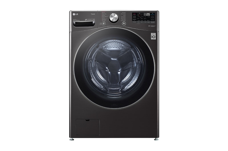 มุมมองด้านหน้าของ เครื่องซักผ้าฝาหน้า 24 กก. รุ่น F2725SVRB ระบบ AI DD™ พร้อม Smart WI-FI control ควบคุมสั่งงานผ่านสมาร์ทโฟน