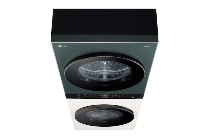 LG Wash Tower ซักผ้า 14 กก. และอบผ้า 10 กก. รุ่น WT1410NHEG ระบบ AI DD™ พร้อม Smart WI-FI control ควบคุมสั่งงานผ่านสมาร์ทโฟน, WT1410NHEG