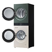 LG Wash Tower ซักผ้า 14 กก. และอบผ้า 10 กก. รุ่น WT1410NHEG ระบบ AI DD™ พร้อม Smart WI-FI control ควบคุมสั่งงานผ่านสมาร์ทโฟน, WT1410NHEG