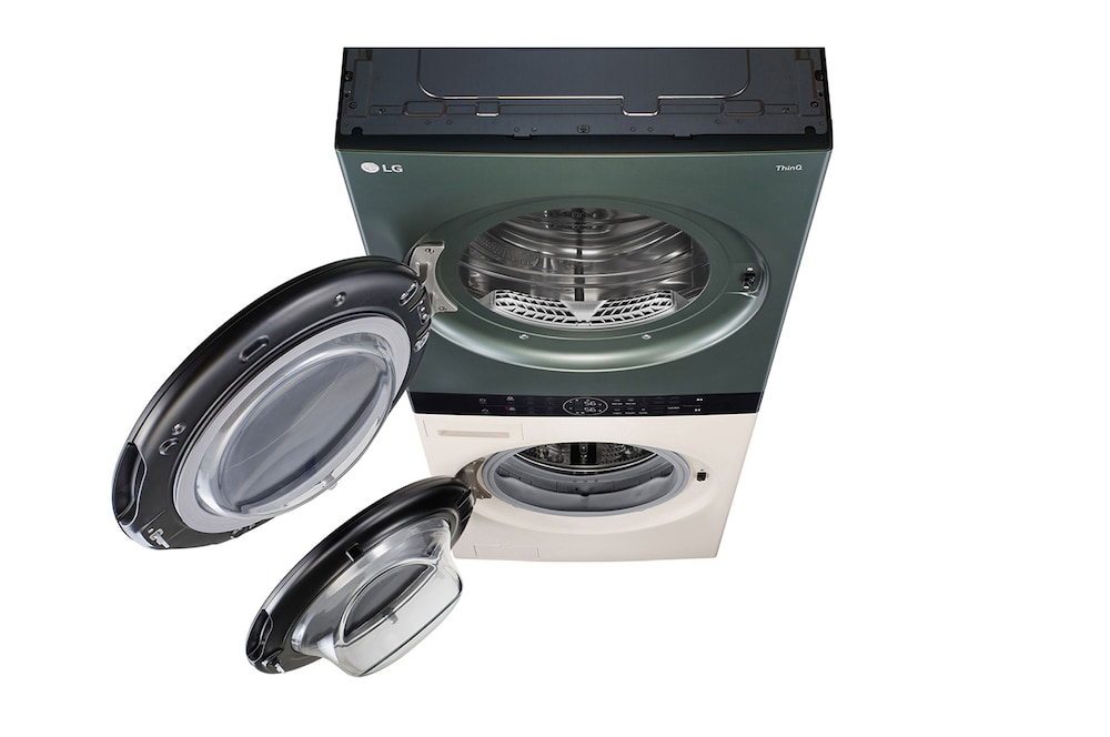 LG WashTower รุ่น WT2520NHEG ในพื้นที่บ้านสไตล์โมเดิร์น