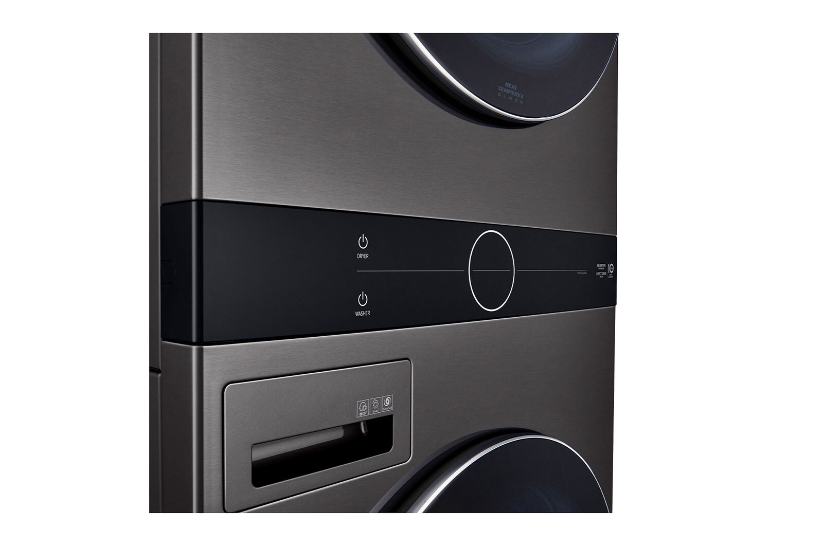 LG Wash Tower รุ่น WT2116SHBB ฟรี ตู้เย็น 2 ประตู Macaron รุ่น GN-X392PMGB, WTBK