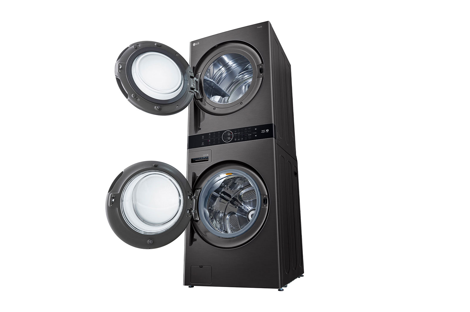 LG Wash Tower รุ่น WT2116SHBB ฟรี ตู้เย็น 2 ประตู Macaron รุ่น GN-X392PMGB, WTBK