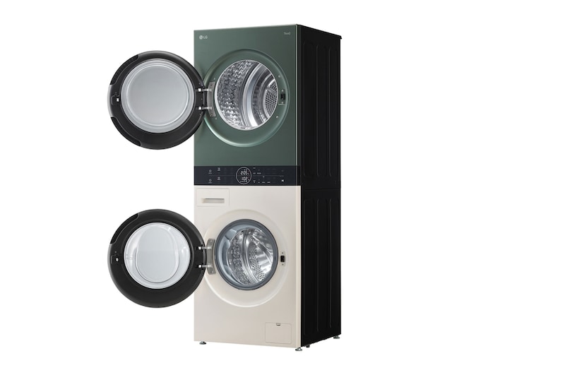 LG Wash Tower รุ่น WT1410NHEG ฟรี ตู้เย็น 2 ประตู Macaron รุ่น GN-X392PMGB, WTSBG