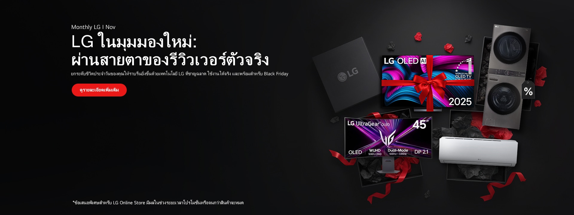 ภาพที่มีการนำเสนอ เครื่องใช้ไฟฟ้าในบ้านของ LG