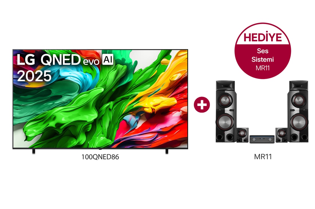 LG 100QNED86 Satın Alımlarında MR11 Ses Sistemi Hediye - 100QNED86
