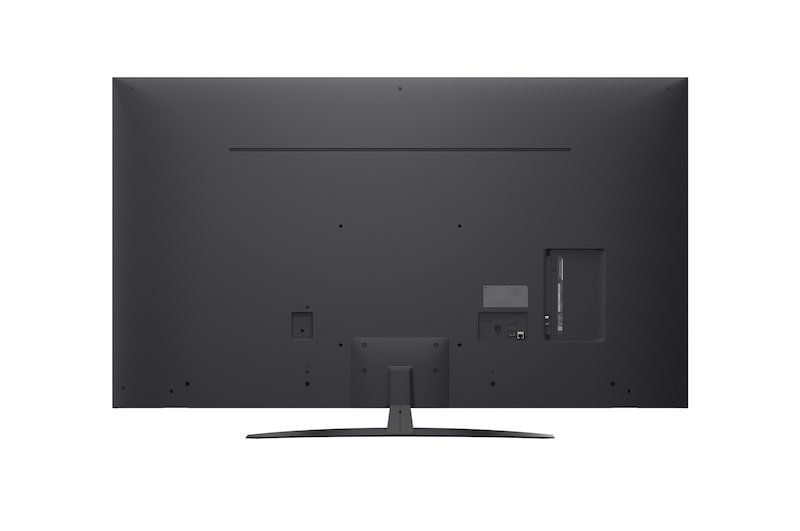 LG NanoCell NANO80 TV’nin arkadan görünümü.