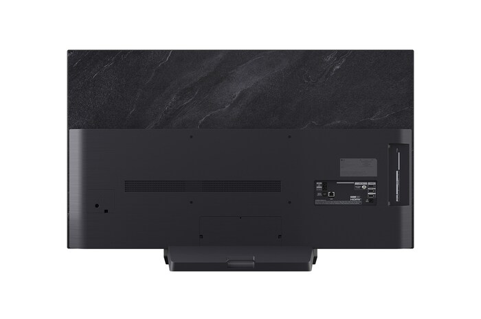 LG OLED evo AI C5 4K Smart TV’nin arkadan görünümü.