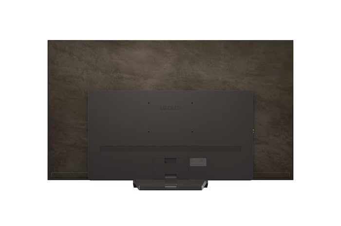 LG OLED evo AI C5 4K Smart TV’nin arkadan görünümü.