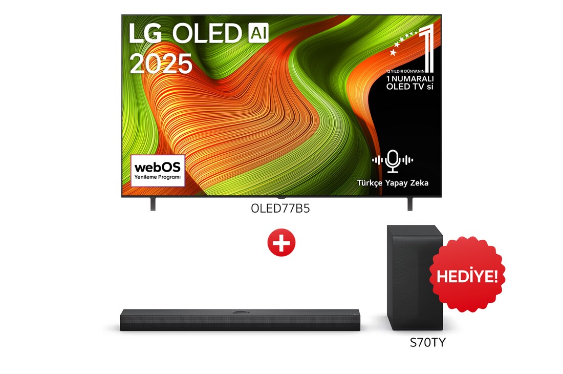 LG OLED77B56LA Satın Alımlarında S70TY Soundbar Hediye
