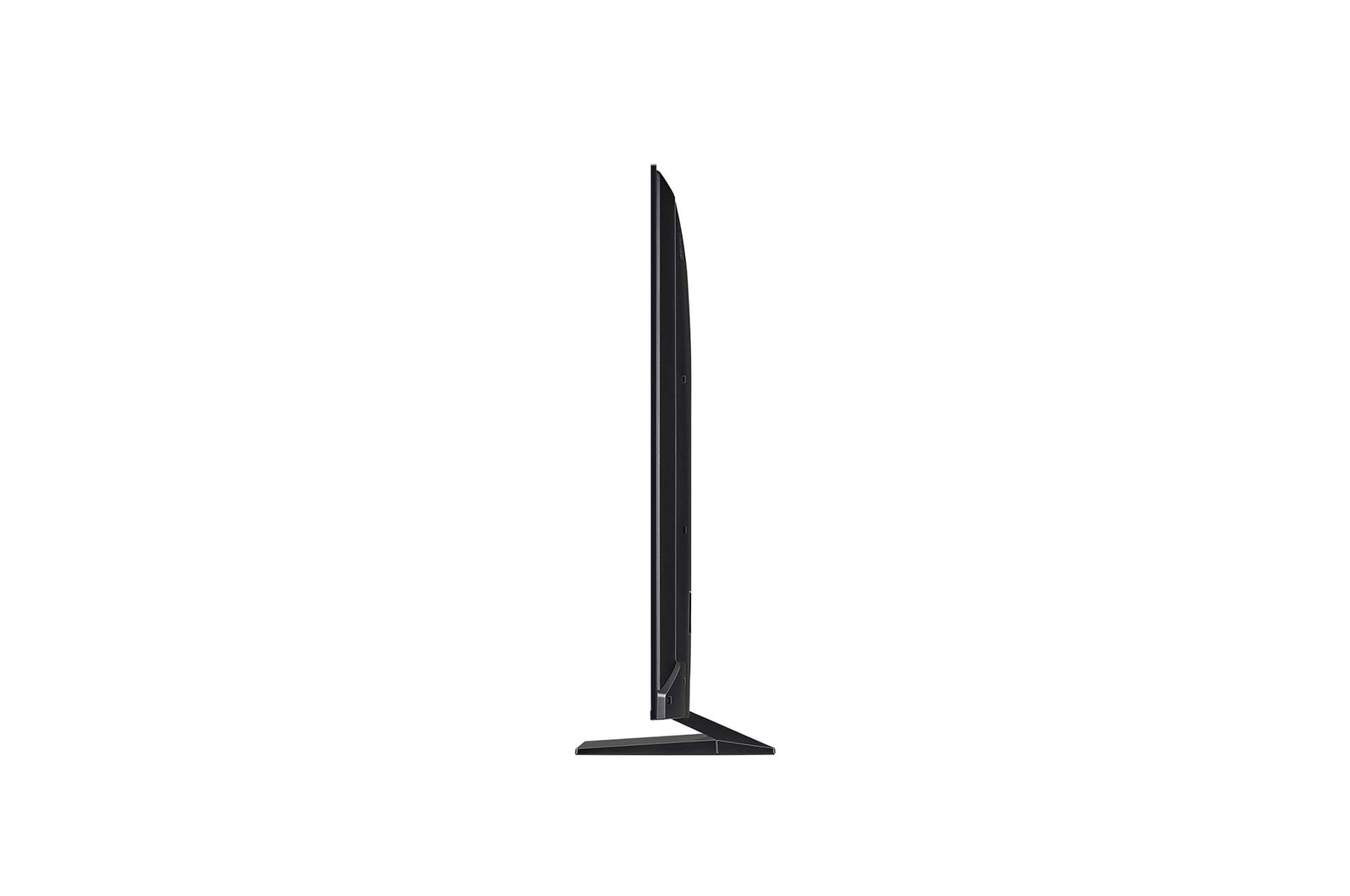 LG QNED evo QNED92 TV’nin sola dönük görünümü.