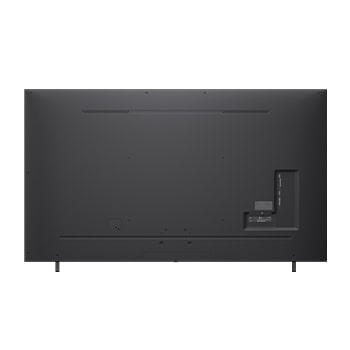LG QNED70 TV’nin sola bakan görünümü