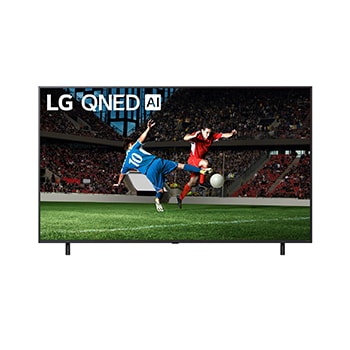 Front view of 55 inç LG QNED AI QNED80 4K Smart TV AI Sihirli Kumanda HDR10 webOS25 2025 55QNED80A6A