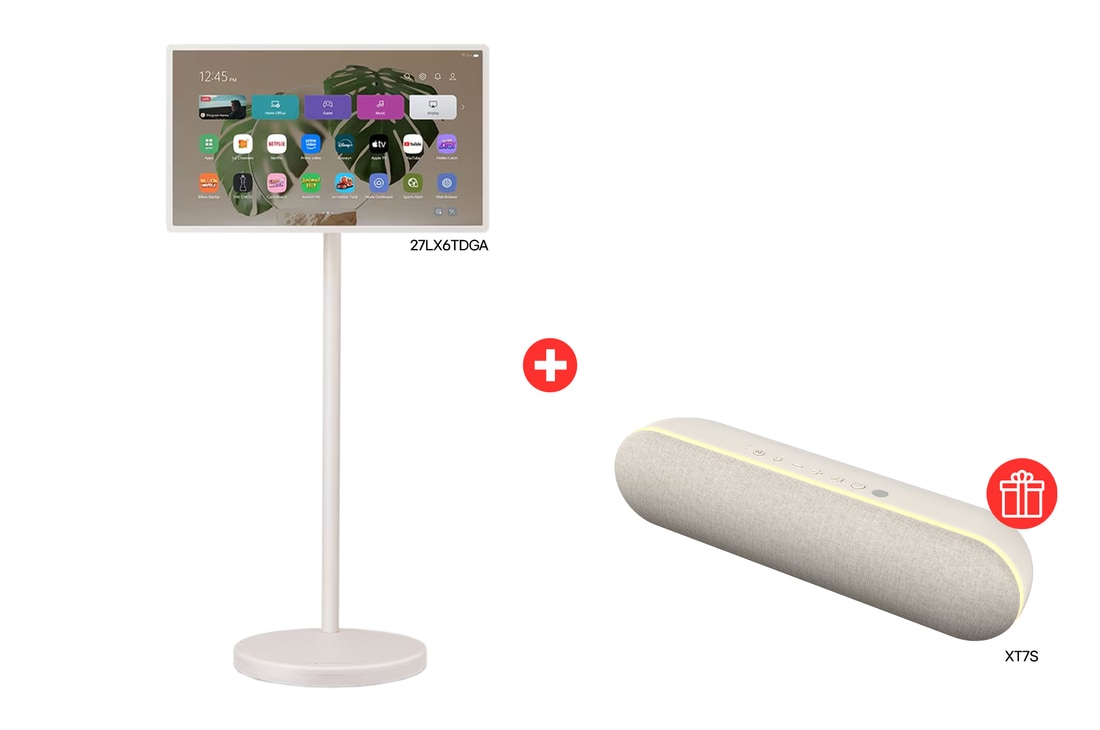 LG StanbyME 2 Kişisel Ekran Satın Alımlarında XT7S Hoparlör Hediye, 27LX6TDGA.XT7S