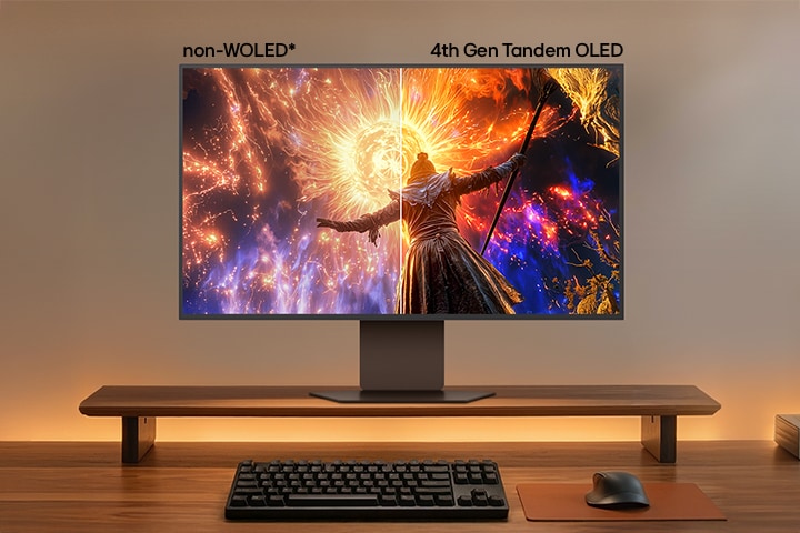 UltraGear oyun monitörü (32GX870B), 4. Nesil Tandem OLED teknolojisiyle mükemmel siyah seviyeleri ve mükemmel renkler sunar.