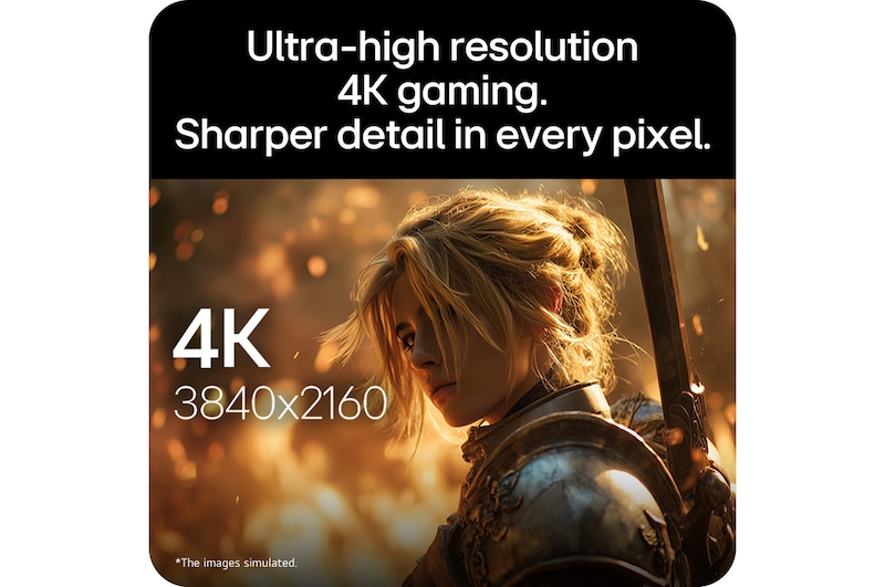 FHD 1920x1080 vs 4K 3840x2160 gaming graphics comparison showing sharper detail and clearer visuals in 4K