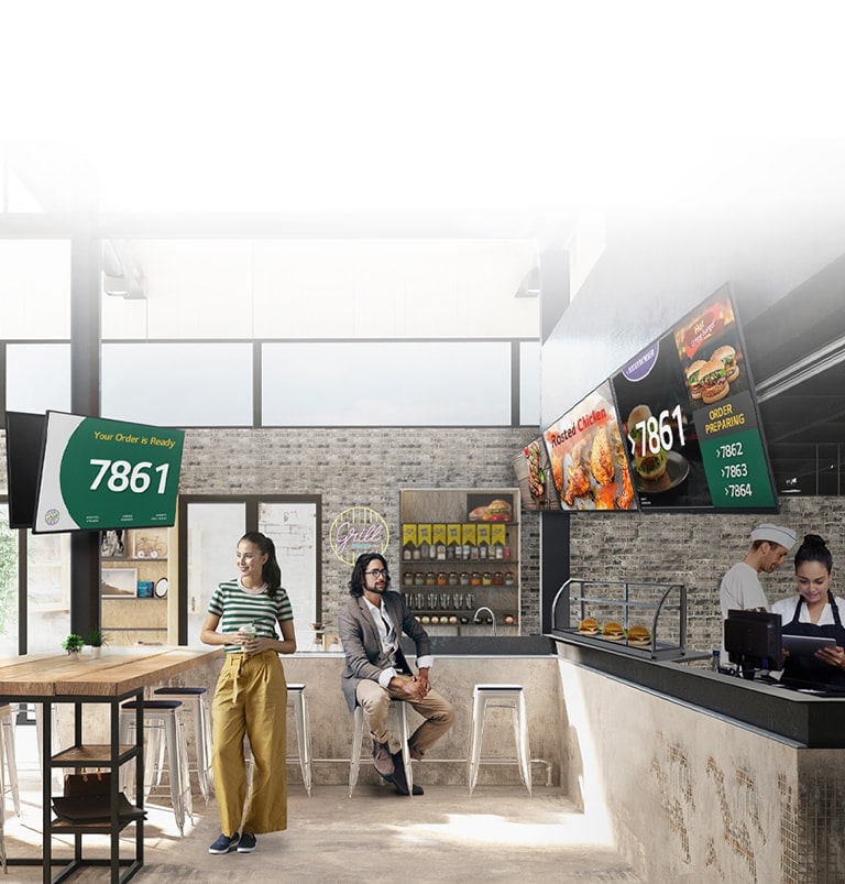 QSR/F&B Mağazaları için Optimize Edilmiş Dijital Bilgi Ekranı Çözümü1