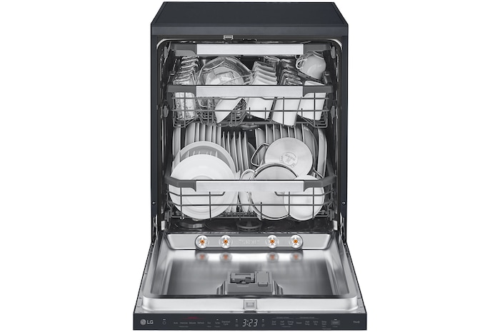 Bulaşıklarla önden açık görünüm