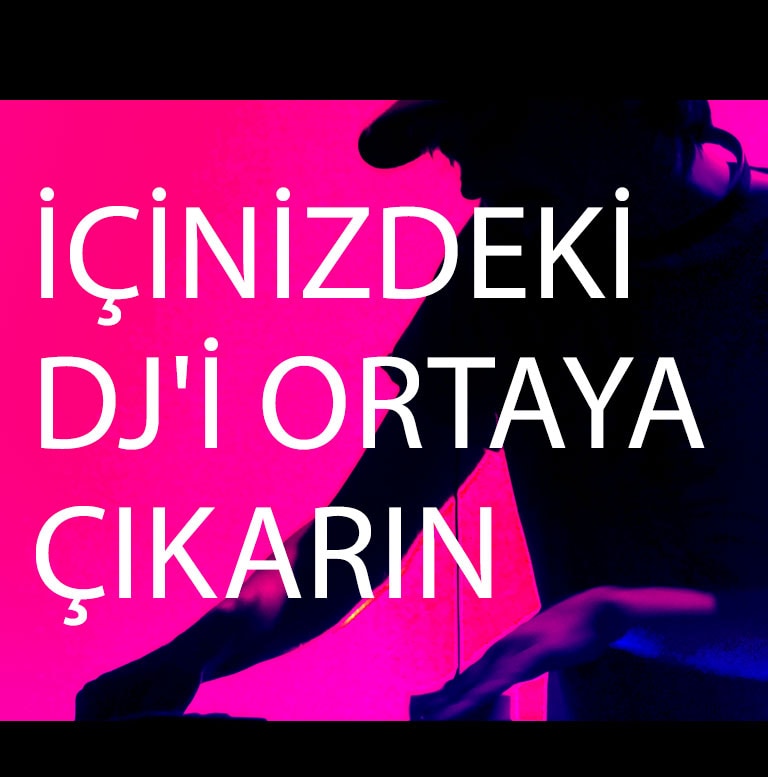 A man is spinning DJ deck.