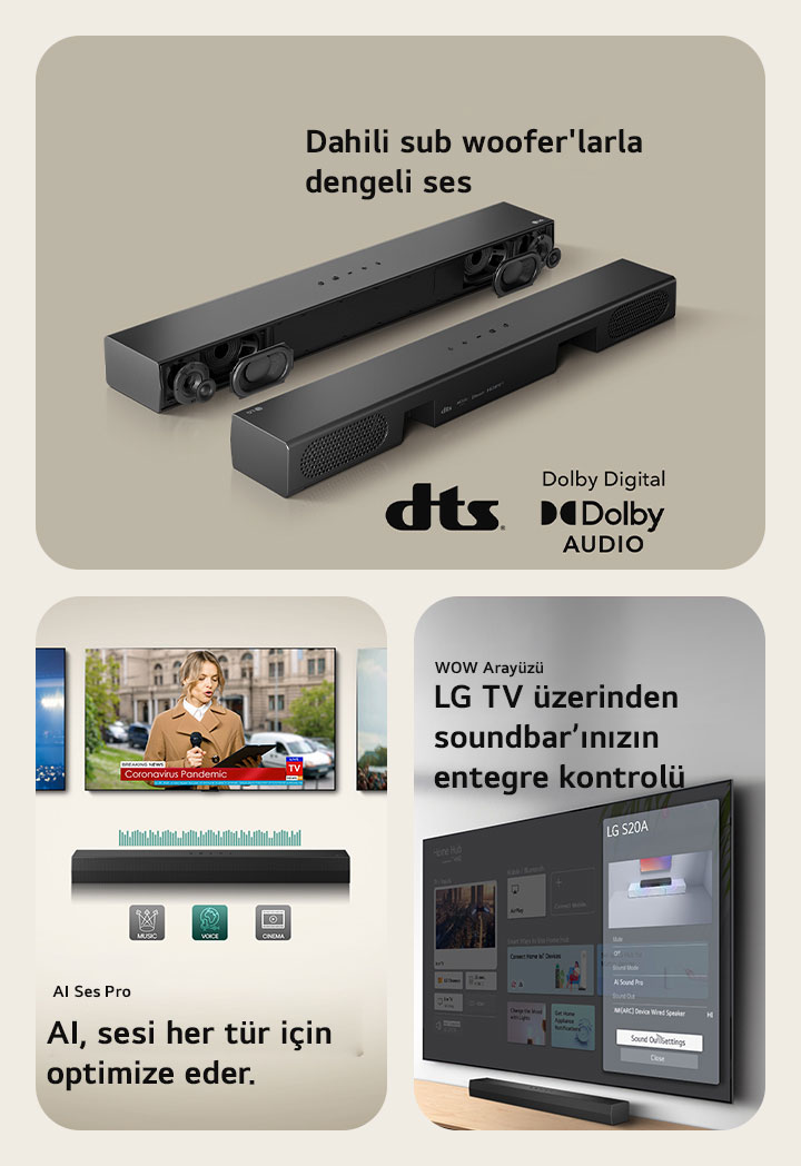 スピーカー・ウーファー LG Soundbar S20A LG Soundbar S20A | LG Türkiye