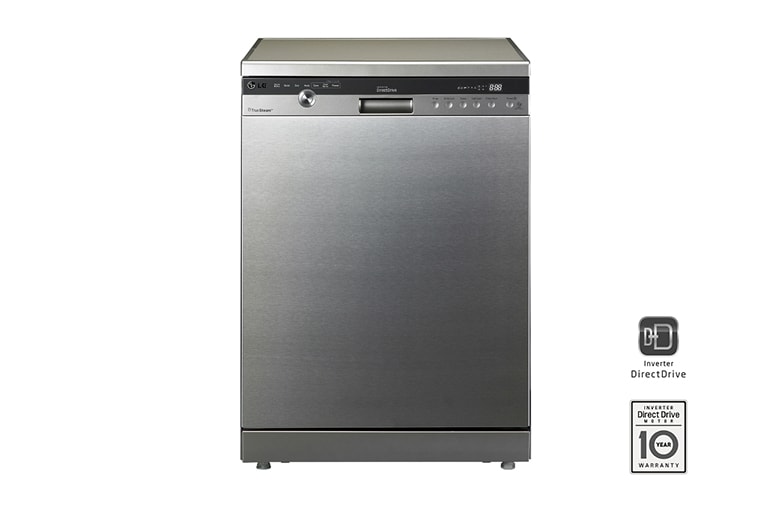 A&#43;&#43;, Gümüş Renk, LED Kontrol Ekranı, 14 Kişilik Bulaşık Kapasitesi, 10 Yıl Inverter Direct Drive Motor Garantisi, Smart Rack™ D1442CF için önden görünüm