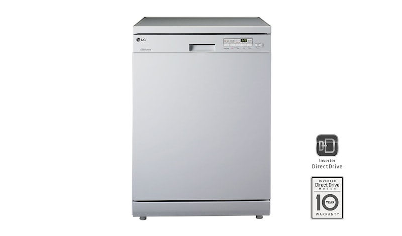 LG A++, Beyaz Renk, 14 Kişilik Bulaşık Kapasitesi, 10 Yıl Inverter Direct Drive Motor Garantisi, D1450WF1