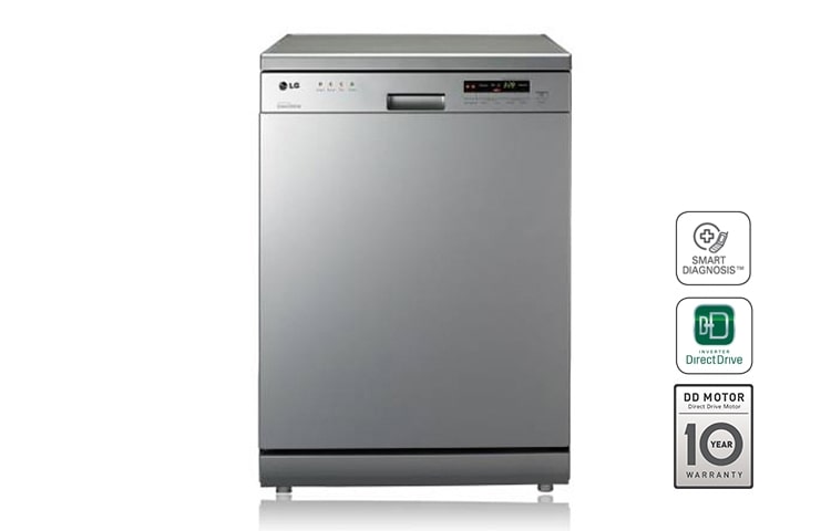 A&#43;&#43;, 14 Kişilik Bulaşık Kapasitesi, Slim Direct Drive Motor, 10 Yıl Inverter Direct Drive Motor Garantisi, Smart Rack™ D1452LF için önden görünüm