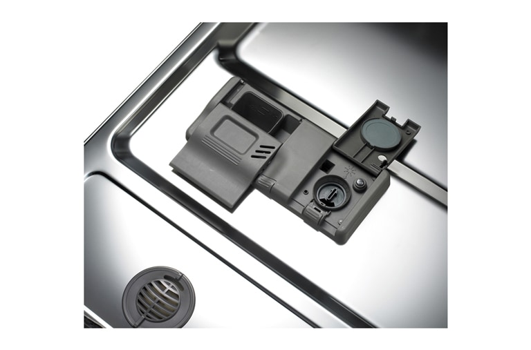 LG A++, Siyah Renk, True Steam™/ Buharlı Yıkama, LCD Kontrol Ekranı, Smart Rack™, D1454DF