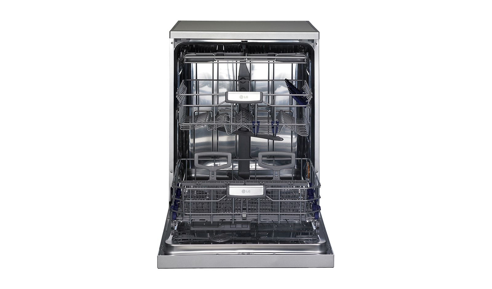 LG A++, Gümüş Renk, True Steam™/ Buharlı Yıkama, Dokunmatik Panel, 14 Kişilik Bulaşık Kapasitesi, 10 Yıl Inverter Direct Drive Motor Garantisi, Smart Rack™, D1455CF
