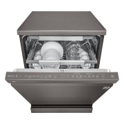 LG Bulaşık Makinesi | QuadWash™ Teknolojisi | 10 Yıl Motor Garantili | 3 Raflı | E Enerji Sınıfı | Metalik Siyah Renk, DFC325HD