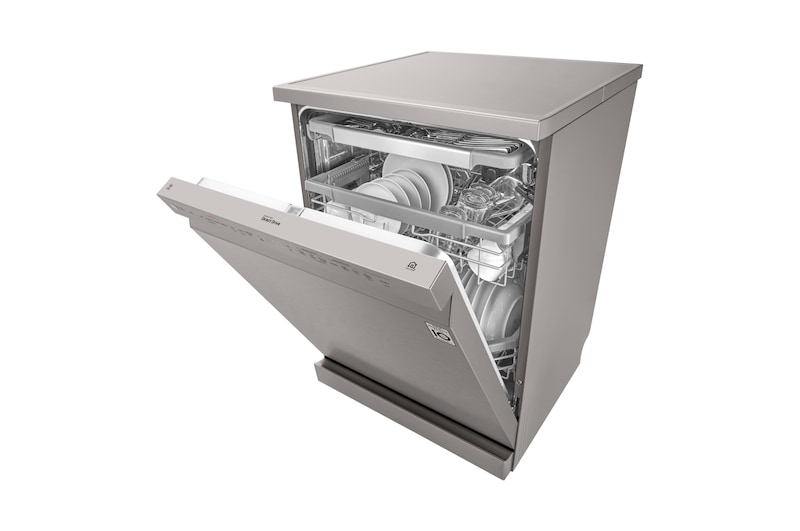 LG Bulaşık Makinesi | QuadWash™ Teknolojisi | 10 Yıl Motor Garantili | 3 Raflı | E Enerji Sınıfı | Metalik Gri Renk, DFC425FP